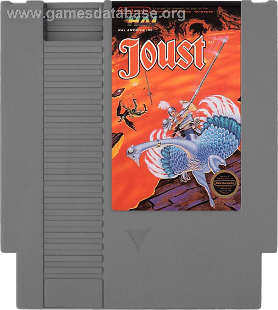 Joust - Nintendo NES - Artwork - Cartridge