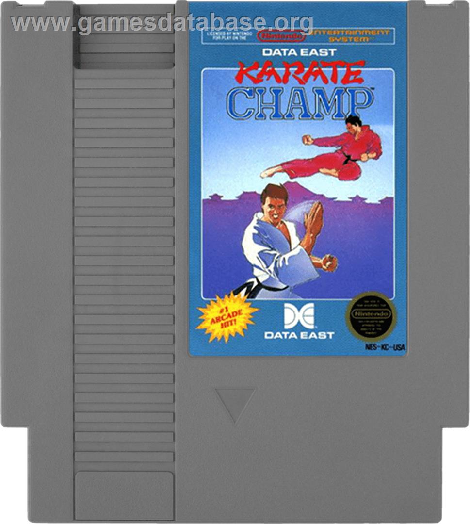 Karate Champ - Nintendo NES - Artwork - Cartridge