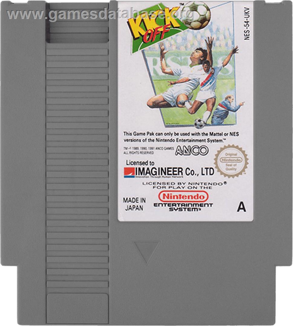 Kick Off - Nintendo NES - Artwork - Cartridge