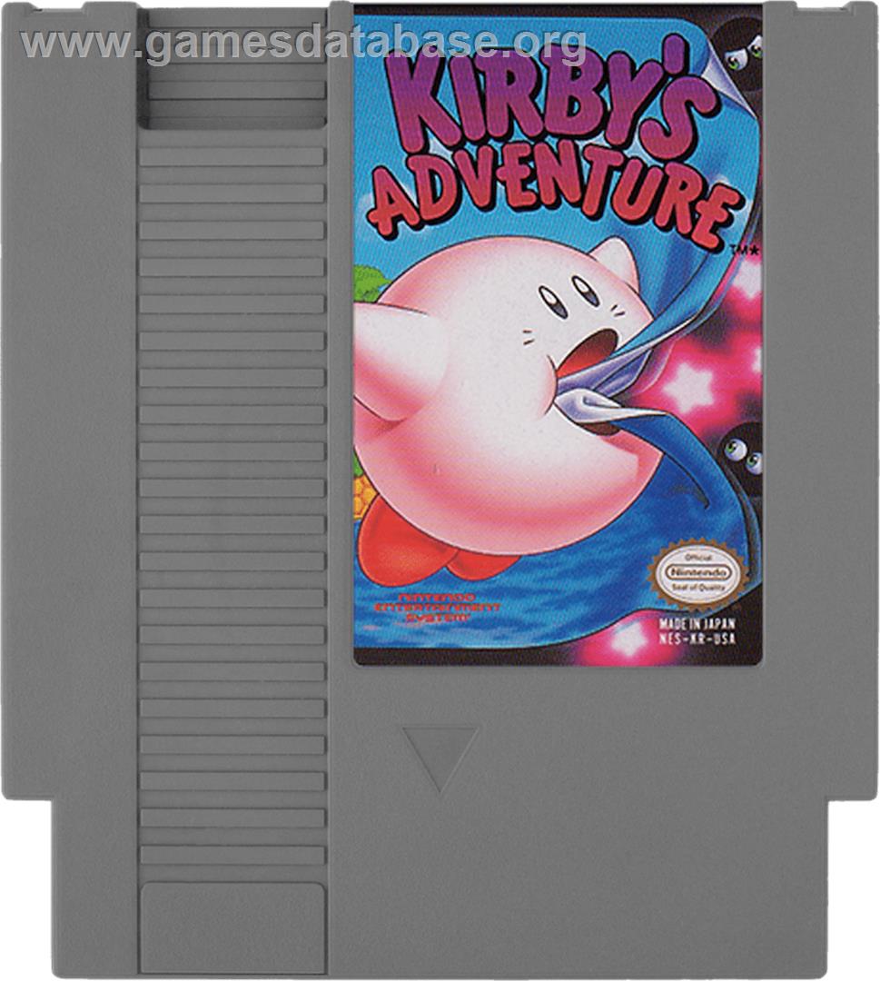 Kirby's Adventure - Nintendo NES - Artwork - Cartridge