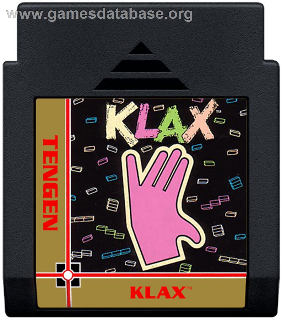 Klax - Nintendo NES - Artwork - Cartridge