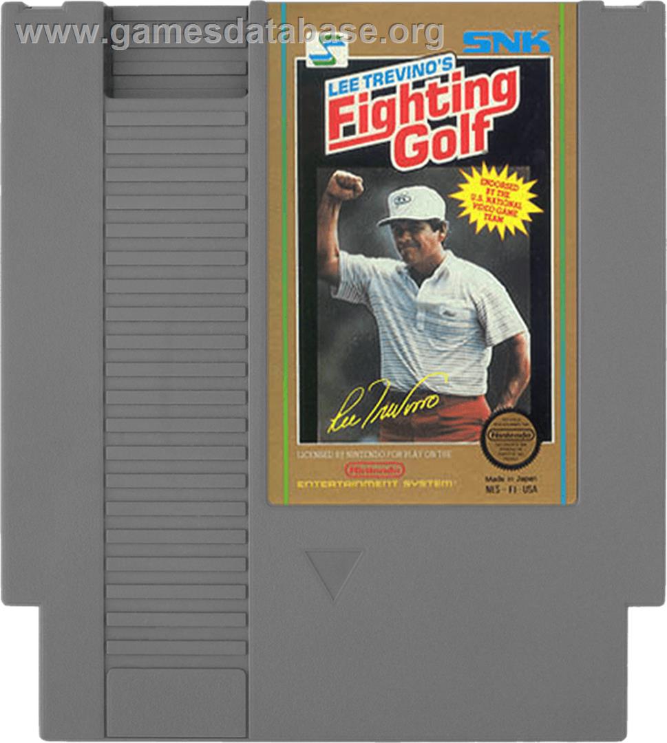 Lee Trevino's Fighting Golf - Nintendo NES - Artwork - Cartridge