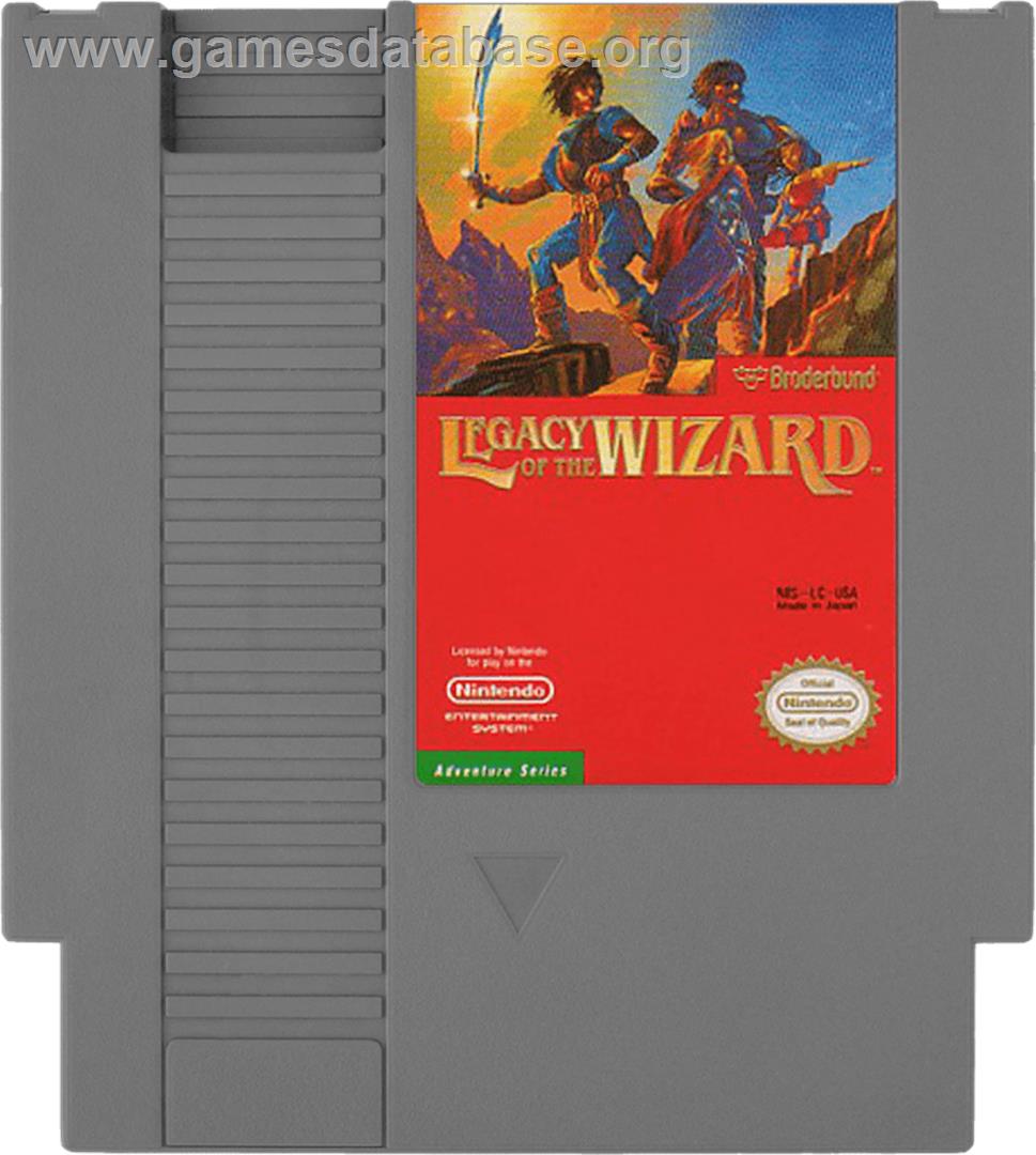 Legacy of the Wizard - Nintendo NES - Artwork - Cartridge