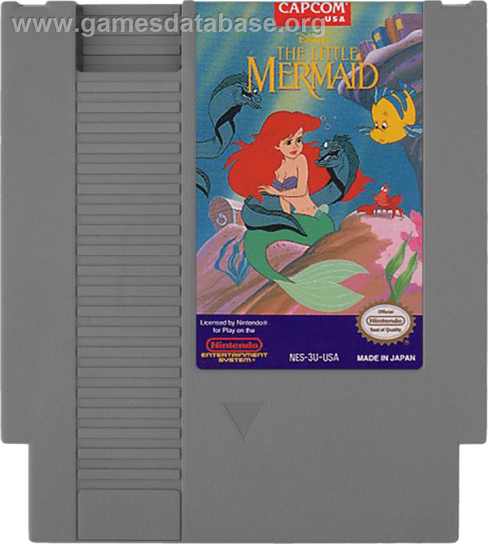 Little Mermaid - Nintendo NES - Artwork - Cartridge