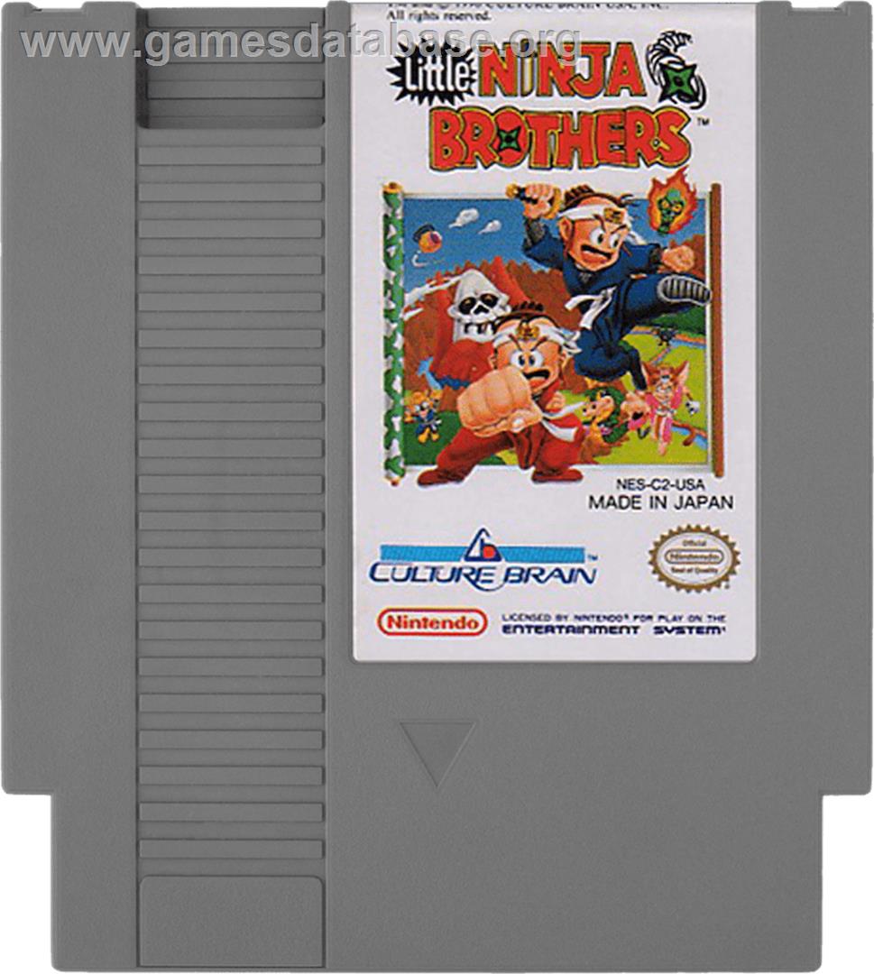 Little Ninja Brothers - Nintendo NES - Artwork - Cartridge