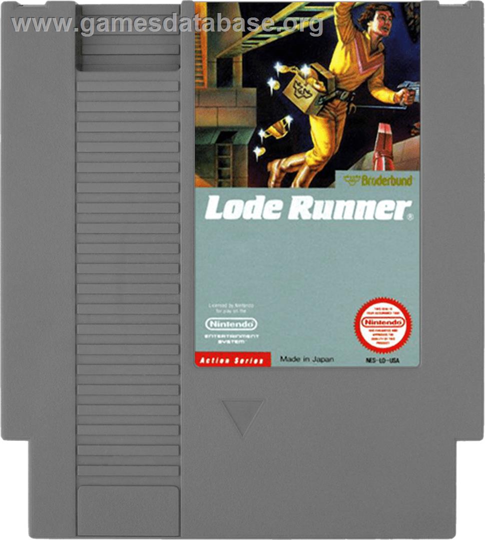 Lode Runner - Nintendo NES - Artwork - Cartridge