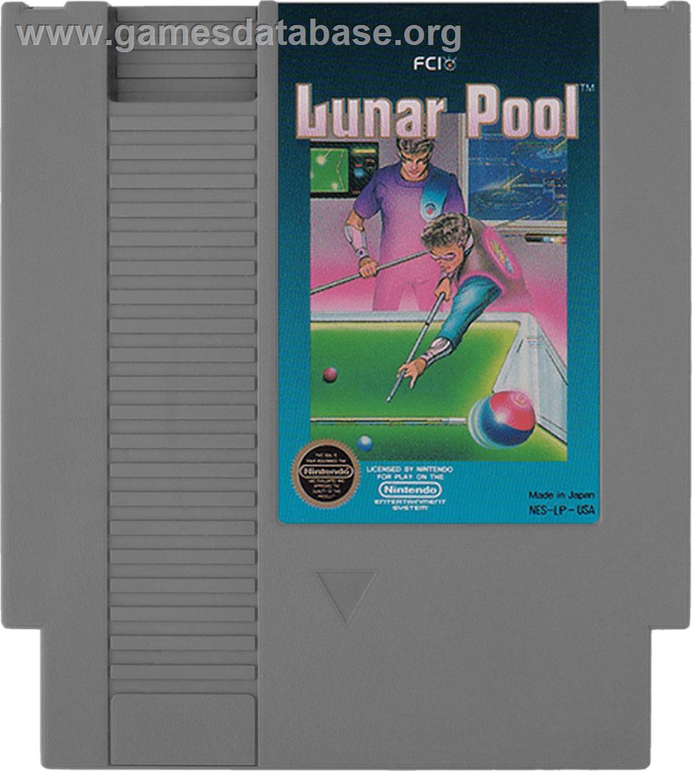 Lunar Pool - Nintendo NES - Artwork - Cartridge