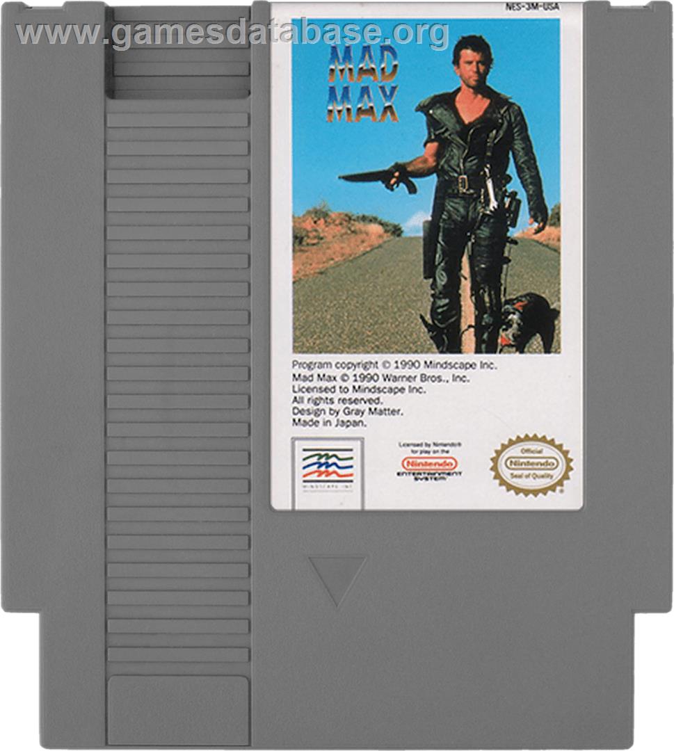 Mad Max - Nintendo NES - Artwork - Cartridge