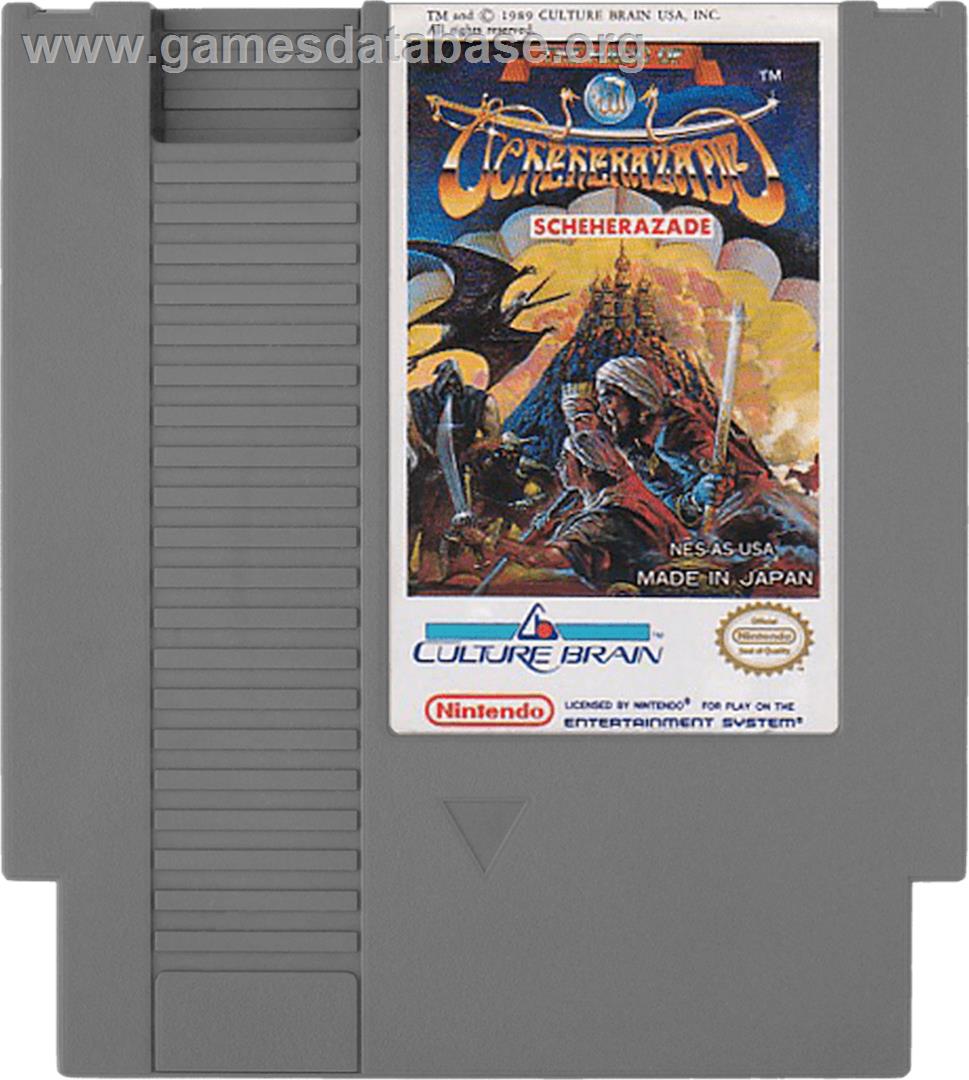 Magic of Scheherazade - Nintendo NES - Artwork - Cartridge