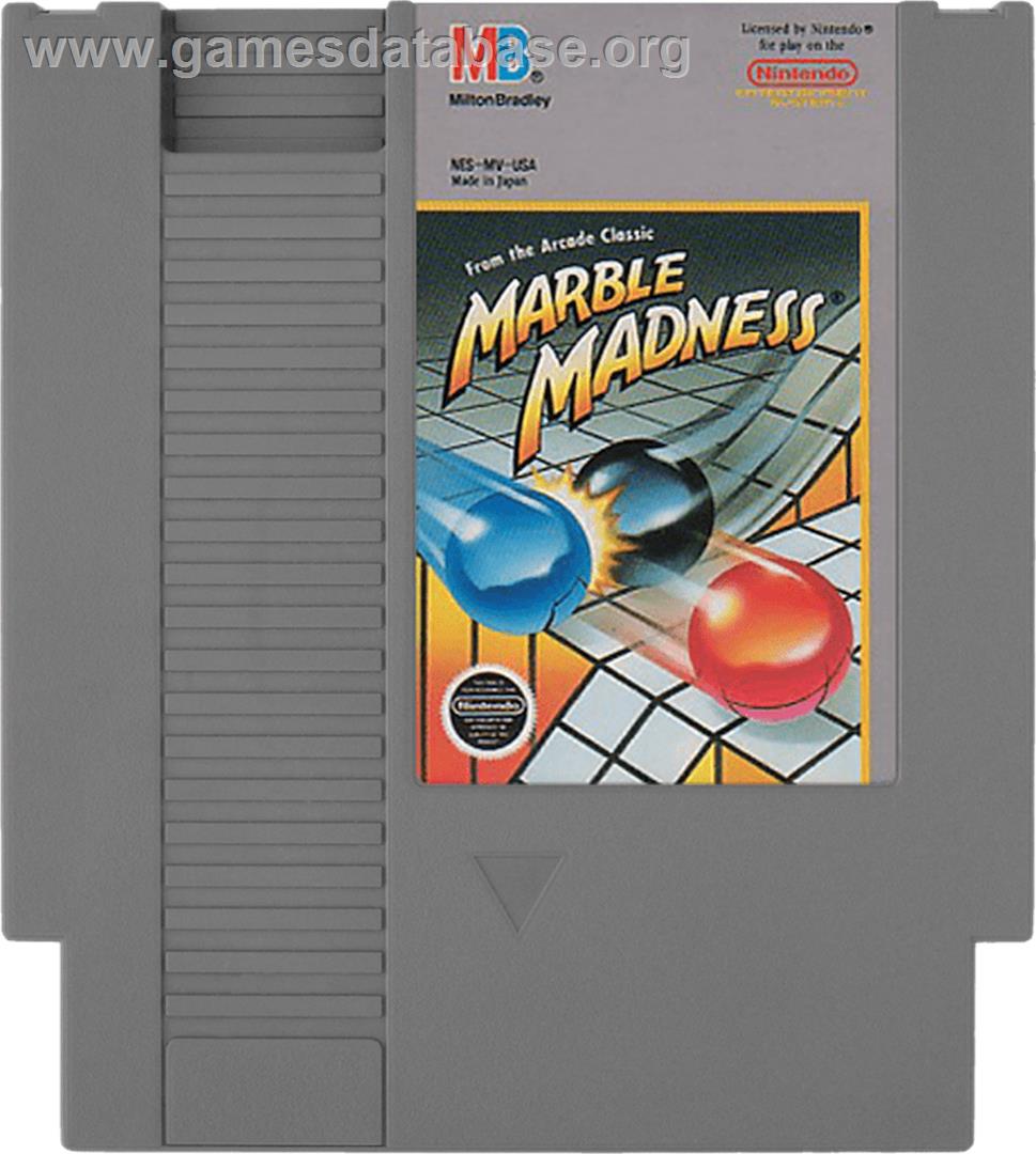 Marble Madness - Nintendo NES - Artwork - Cartridge