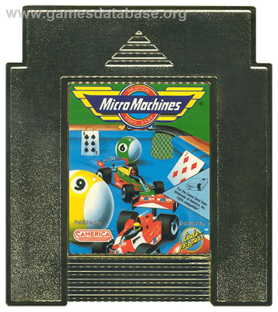 Micro Machines - Nintendo NES - Artwork - Cartridge
