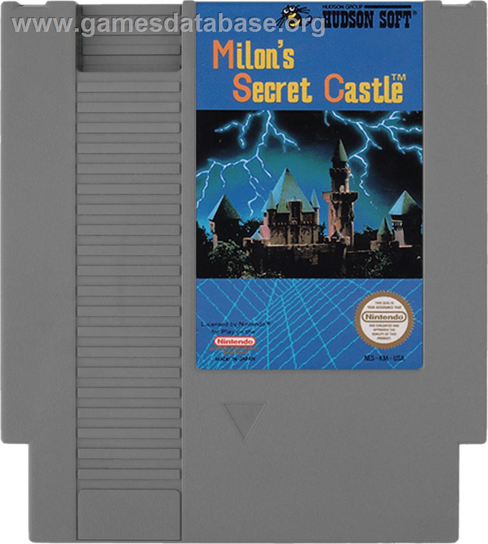 Milon's Secret Castle - Nintendo NES - Artwork - Cartridge