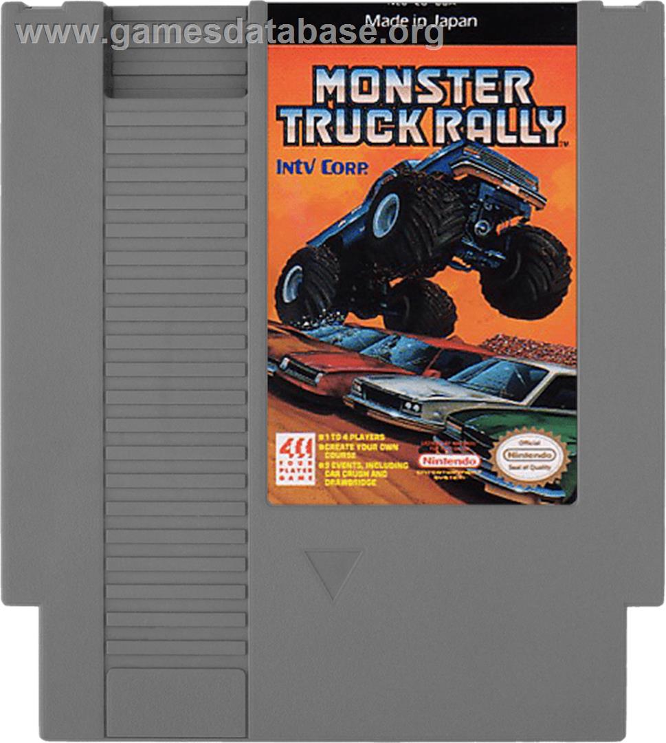 Monster Truck Rally - Nintendo NES - Artwork - Cartridge
