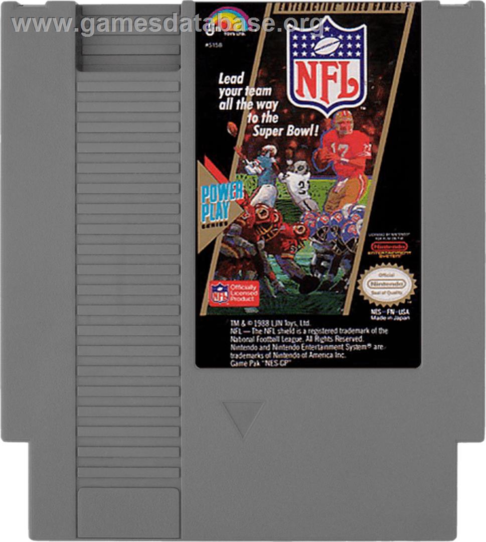 NFL - Nintendo NES - Artwork - Cartridge