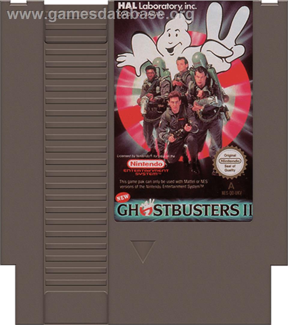 New Ghostbusters 2 - Nintendo NES - Artwork - Cartridge