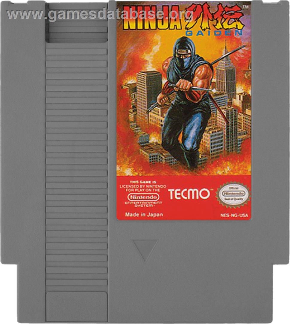 Ninja Gaiden - Nintendo NES - Artwork - Cartridge