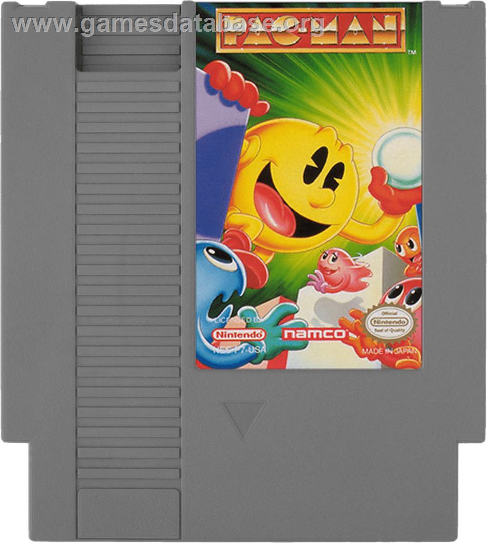 Pac-Man - Nintendo NES - Artwork - Cartridge