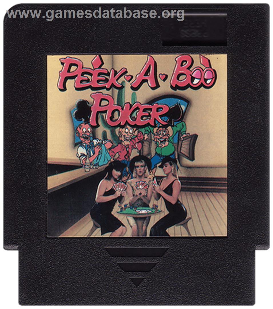 Peek-A-Boo Poker - Nintendo NES - Artwork - Cartridge