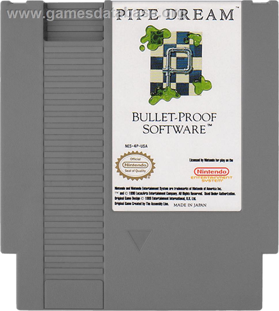 Pipe Dream - Nintendo NES - Artwork - Cartridge