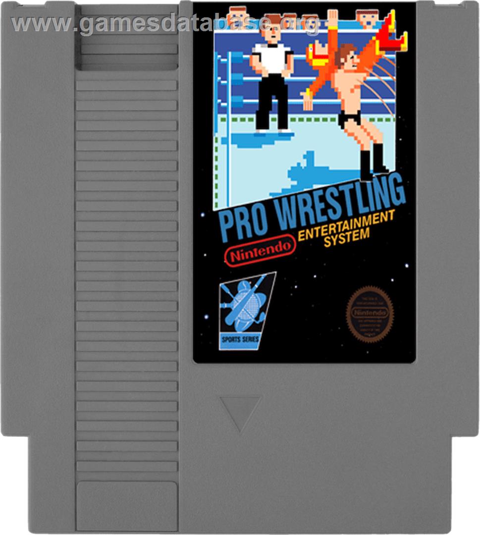 Pro Wrestling - Nintendo NES - Artwork - Cartridge