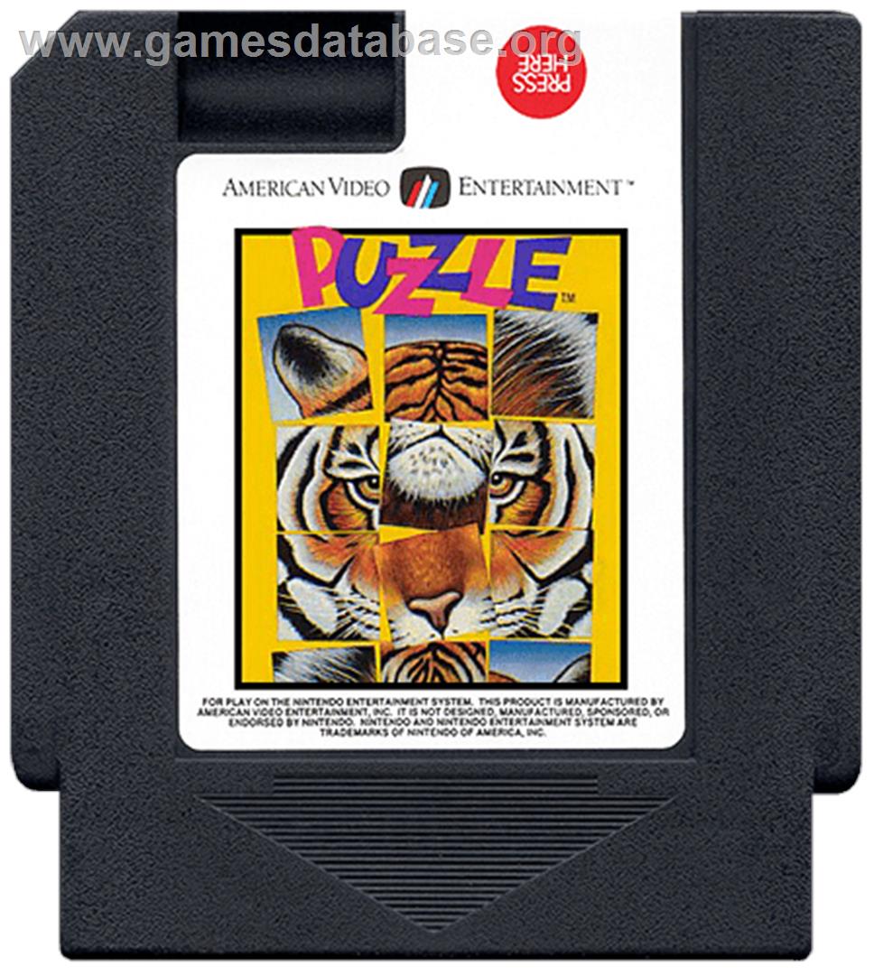 Puzzle - Nintendo NES - Artwork - Cartridge