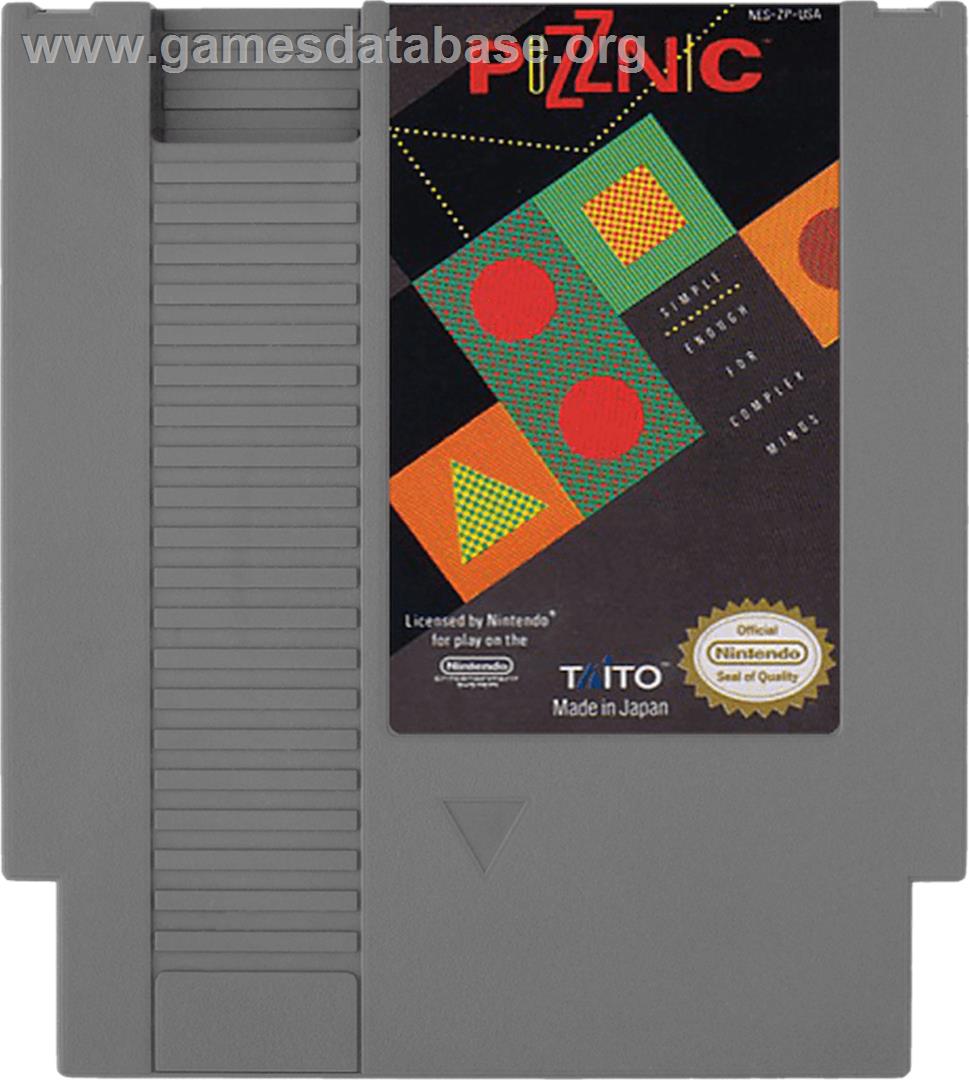 Puzznic - Nintendo NES - Artwork - Cartridge