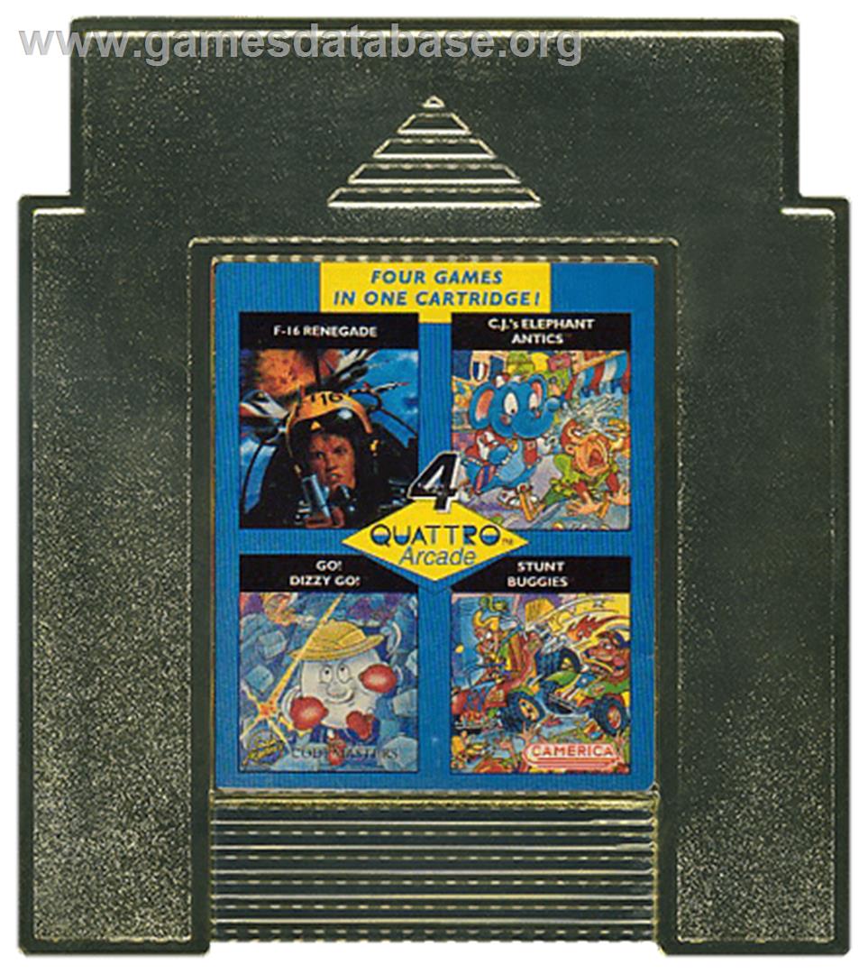 Quattro Arcade - Nintendo NES - Artwork - Cartridge