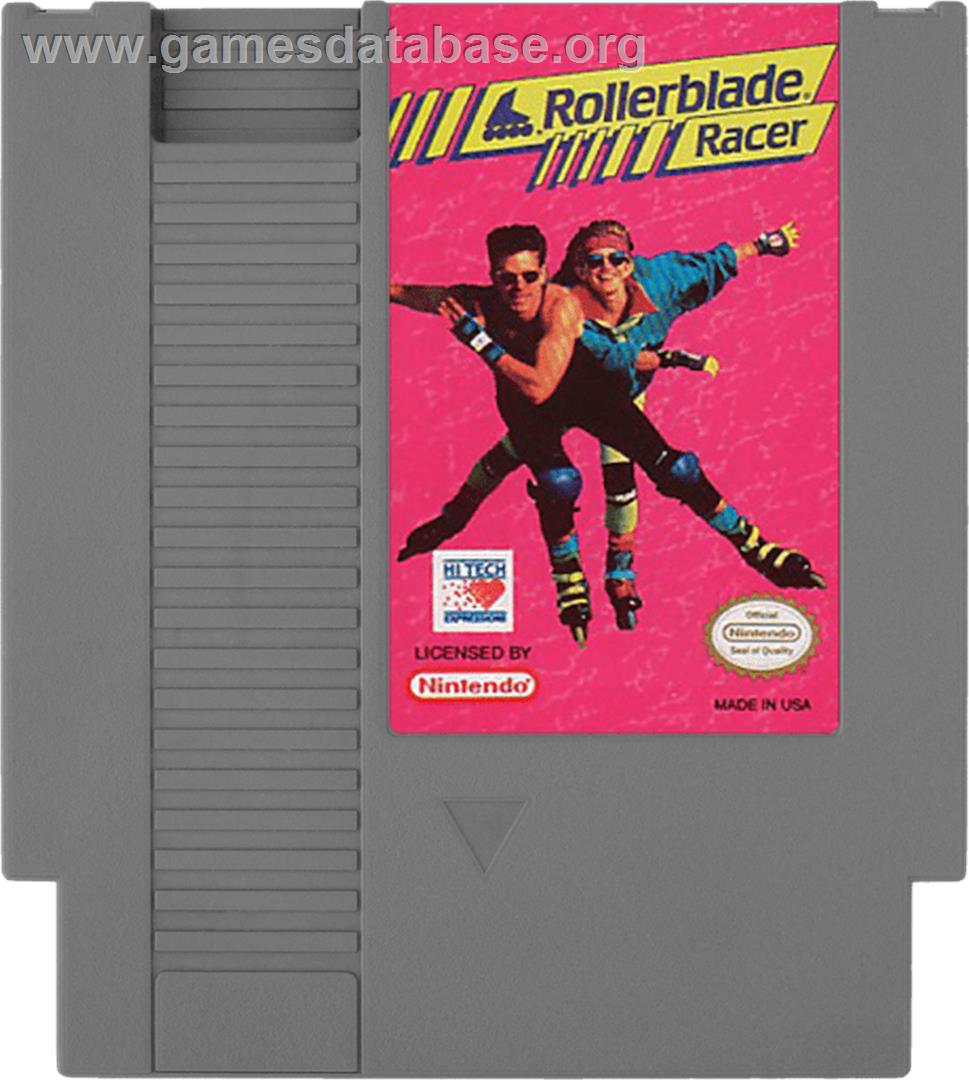 Rollerblade Racer - Nintendo NES - Artwork - Cartridge