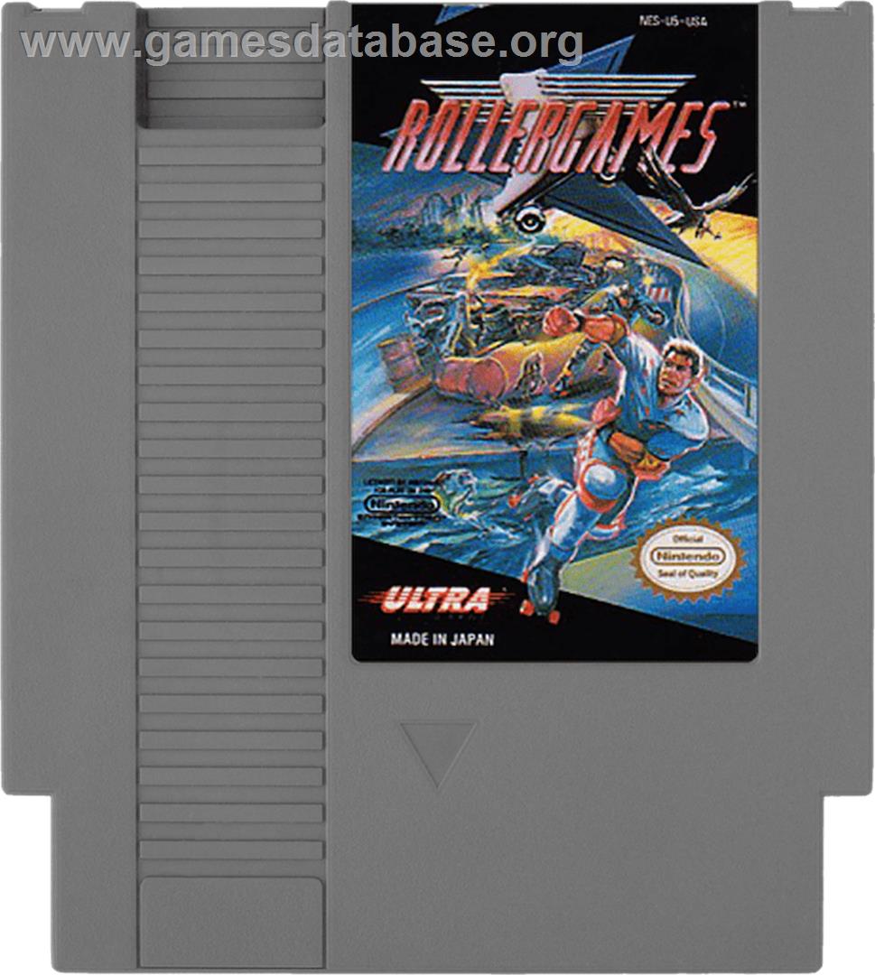 Rollergames - Nintendo NES - Artwork - Cartridge