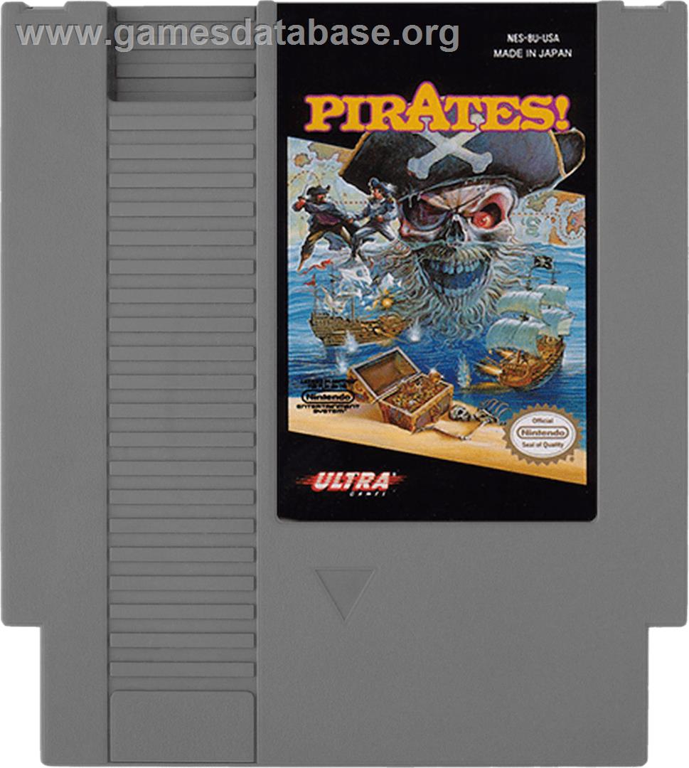 Sid Meier's Pirates - Nintendo NES - Artwork - Cartridge