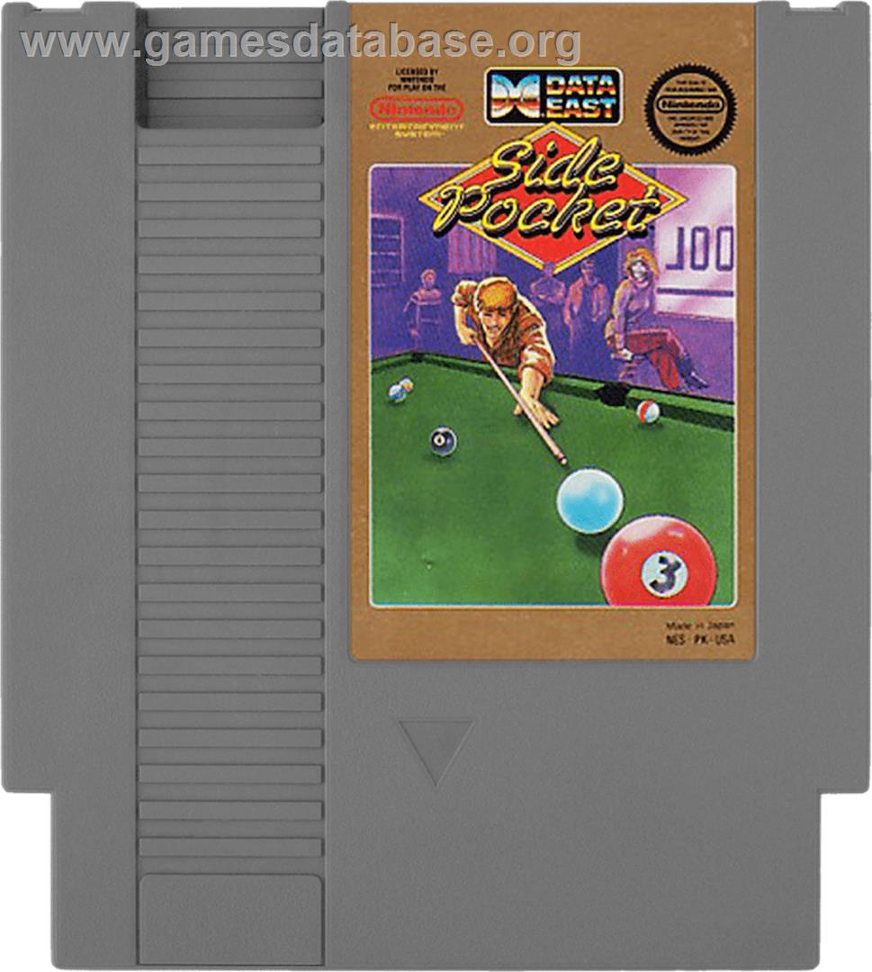 Side Pocket - Nintendo NES - Artwork - Cartridge