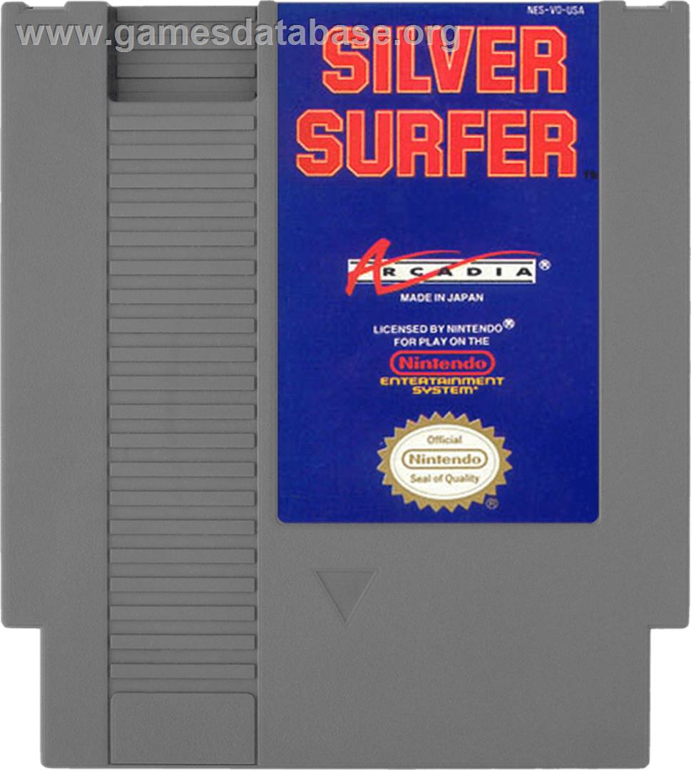 Silver Surfer - Nintendo NES - Artwork - Cartridge