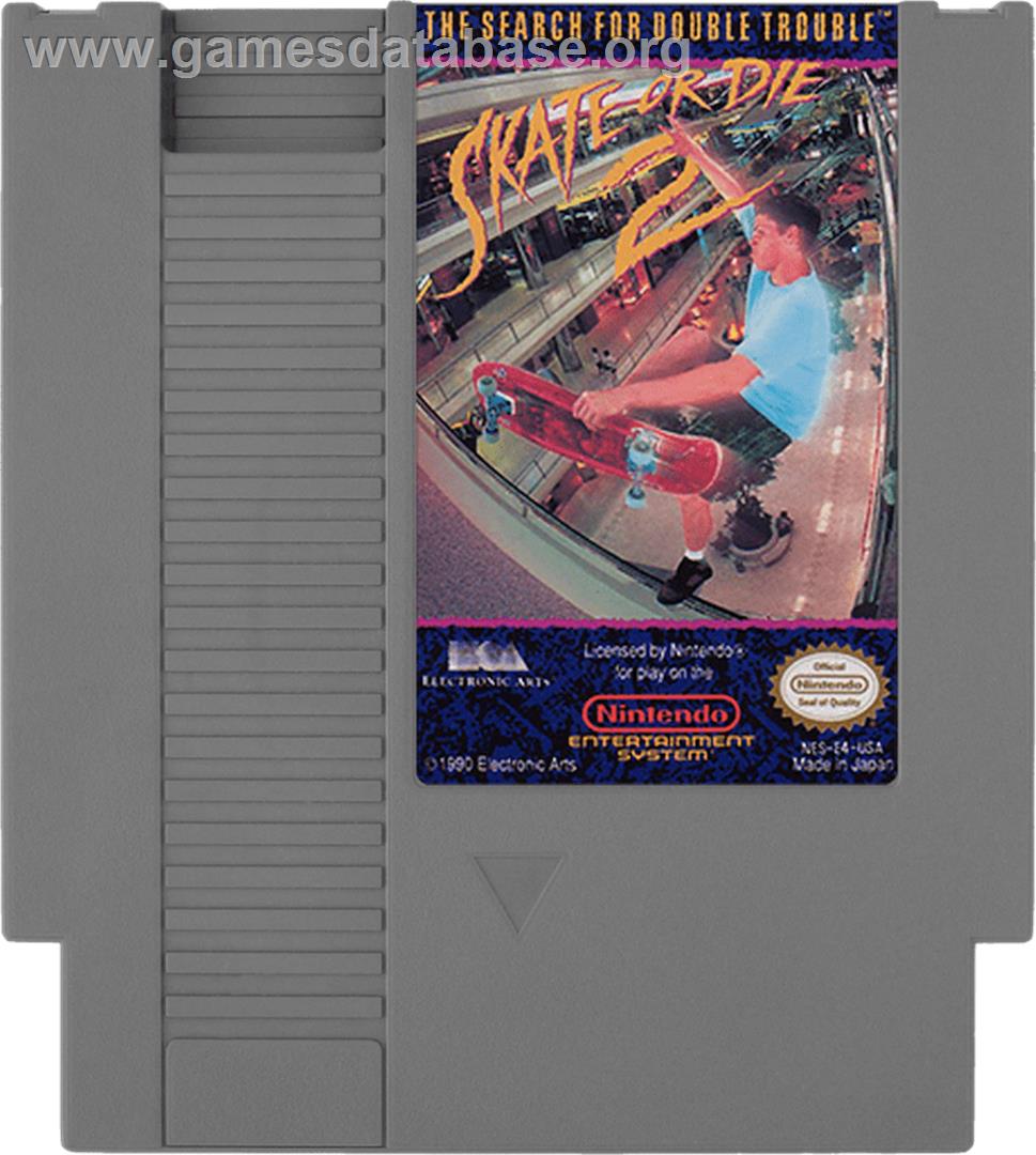 Skate or Die 2: The Search for Double Trouble - Nintendo NES - Artwork - Cartridge