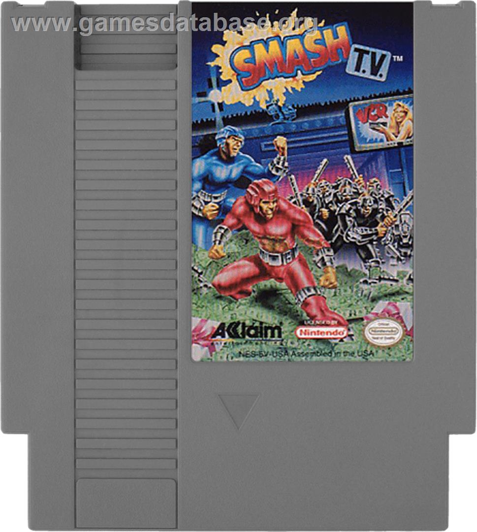 Smash T.V. - Nintendo NES - Artwork - Cartridge