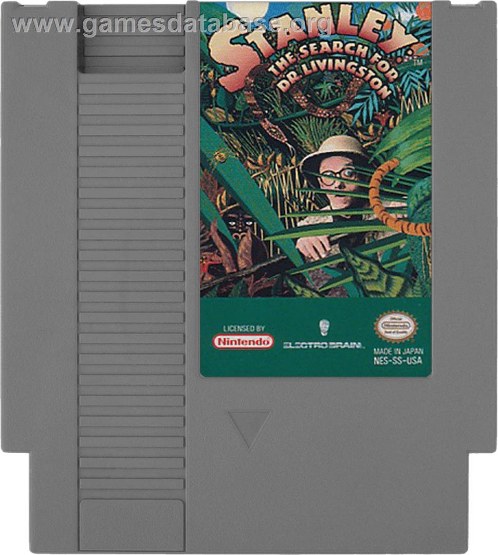 Stanley: The Search for Dr. Livingston - Nintendo NES - Artwork - Cartridge