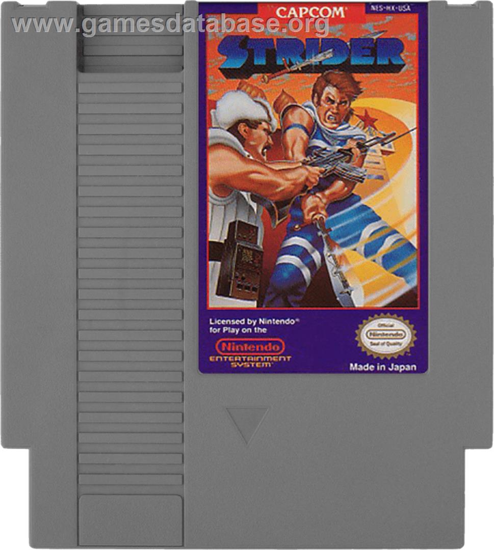 Strider - Nintendo NES - Artwork - Cartridge