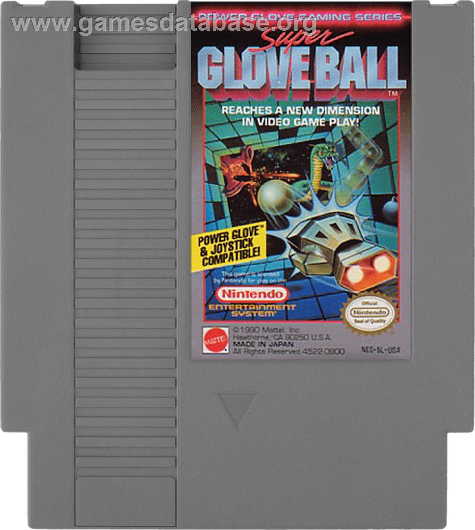 Super Glove Ball - Nintendo NES - Artwork - Cartridge