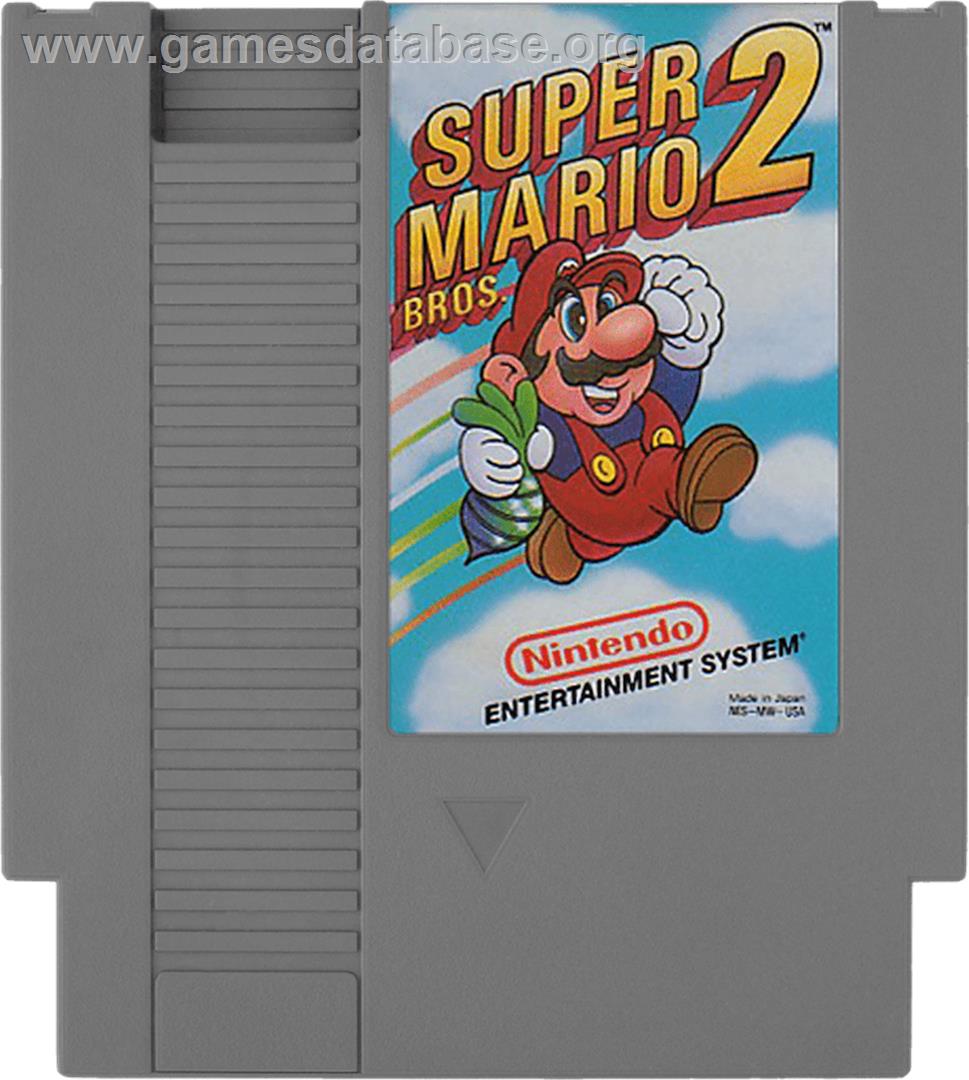 Super Mario Bros. 2 - Nintendo NES - Artwork - Cartridge
