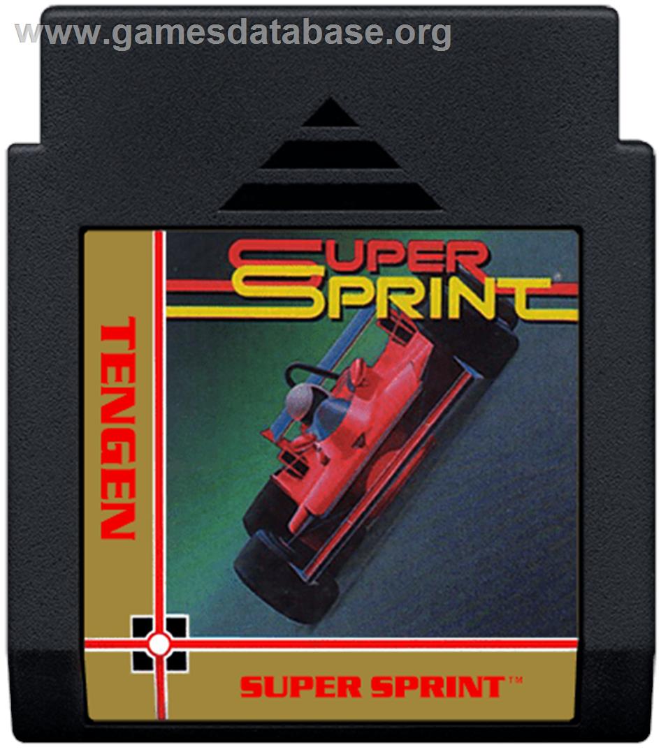 Super Sprint - Nintendo NES - Artwork - Cartridge