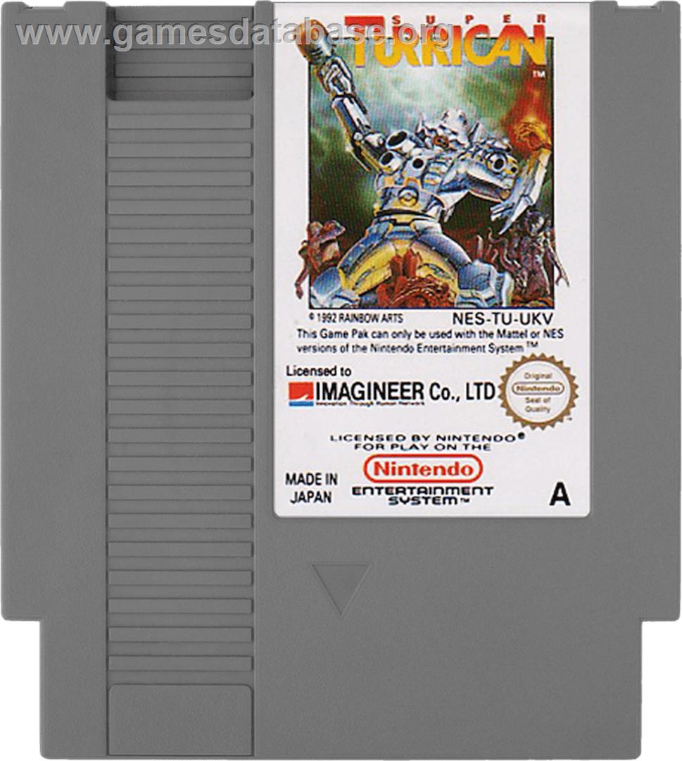 Super Turrican - Nintendo NES - Artwork - Cartridge