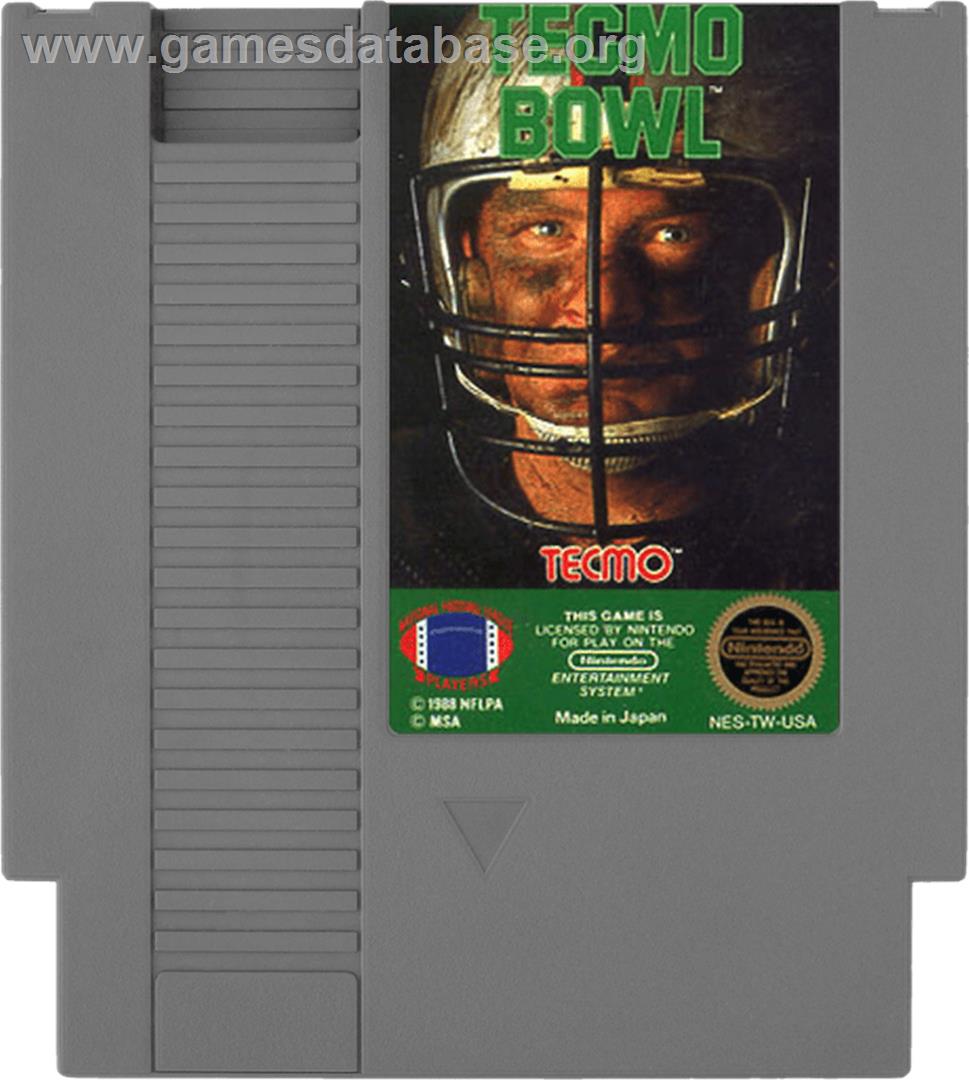 Tecmo Bowl - Nintendo NES - Artwork - Cartridge