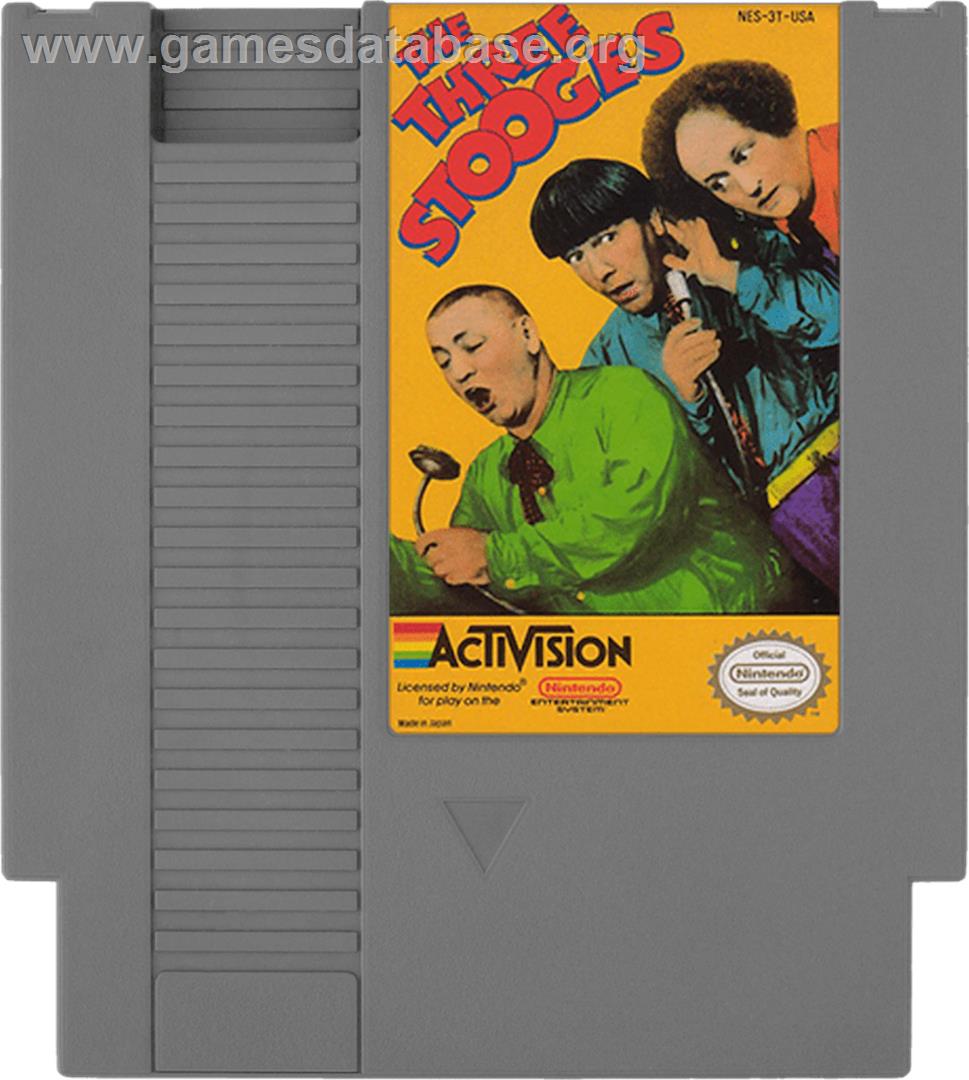 Three Stooges - Nintendo NES - Artwork - Cartridge