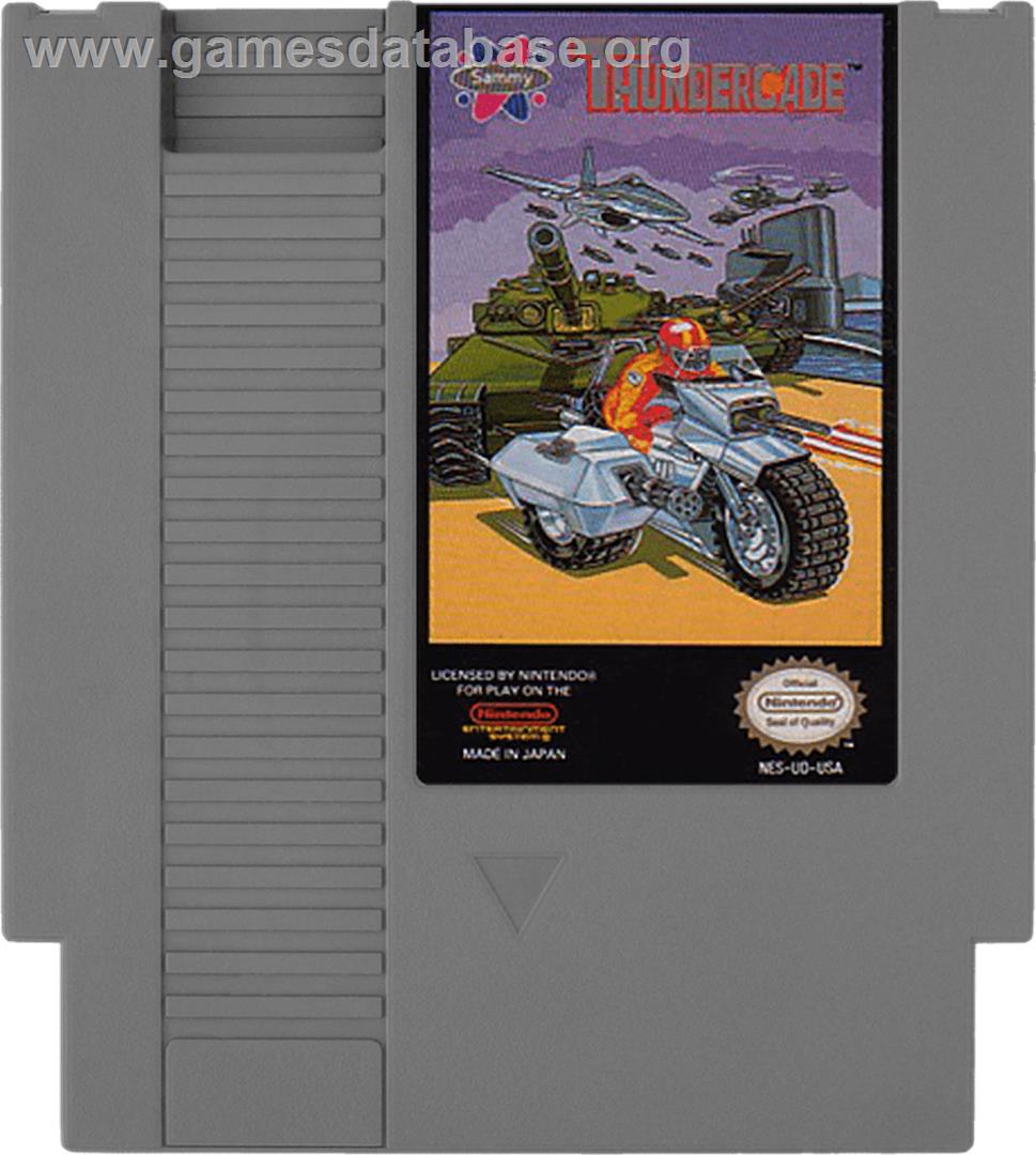 Thundercade / Twin Formation - Nintendo NES - Artwork - Cartridge
