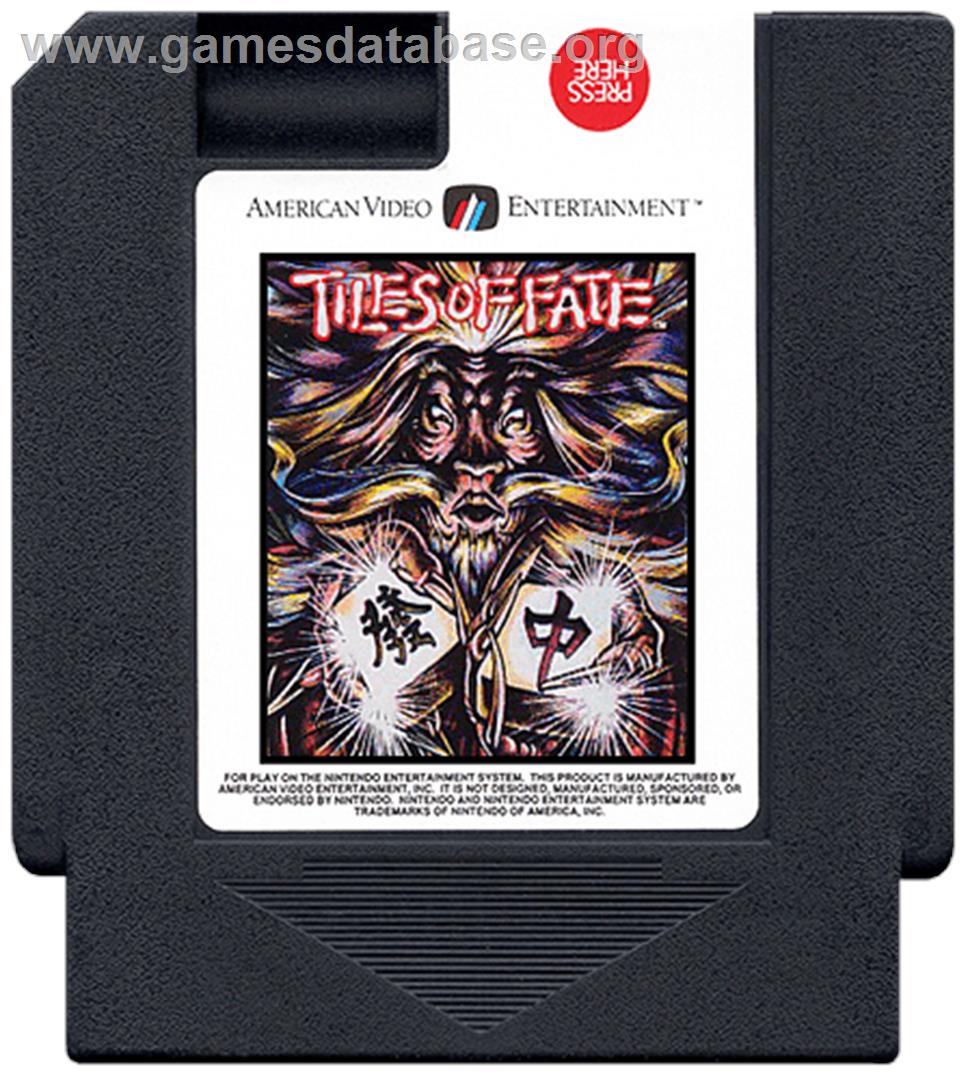Tiles of Fate - Nintendo NES - Artwork - Cartridge