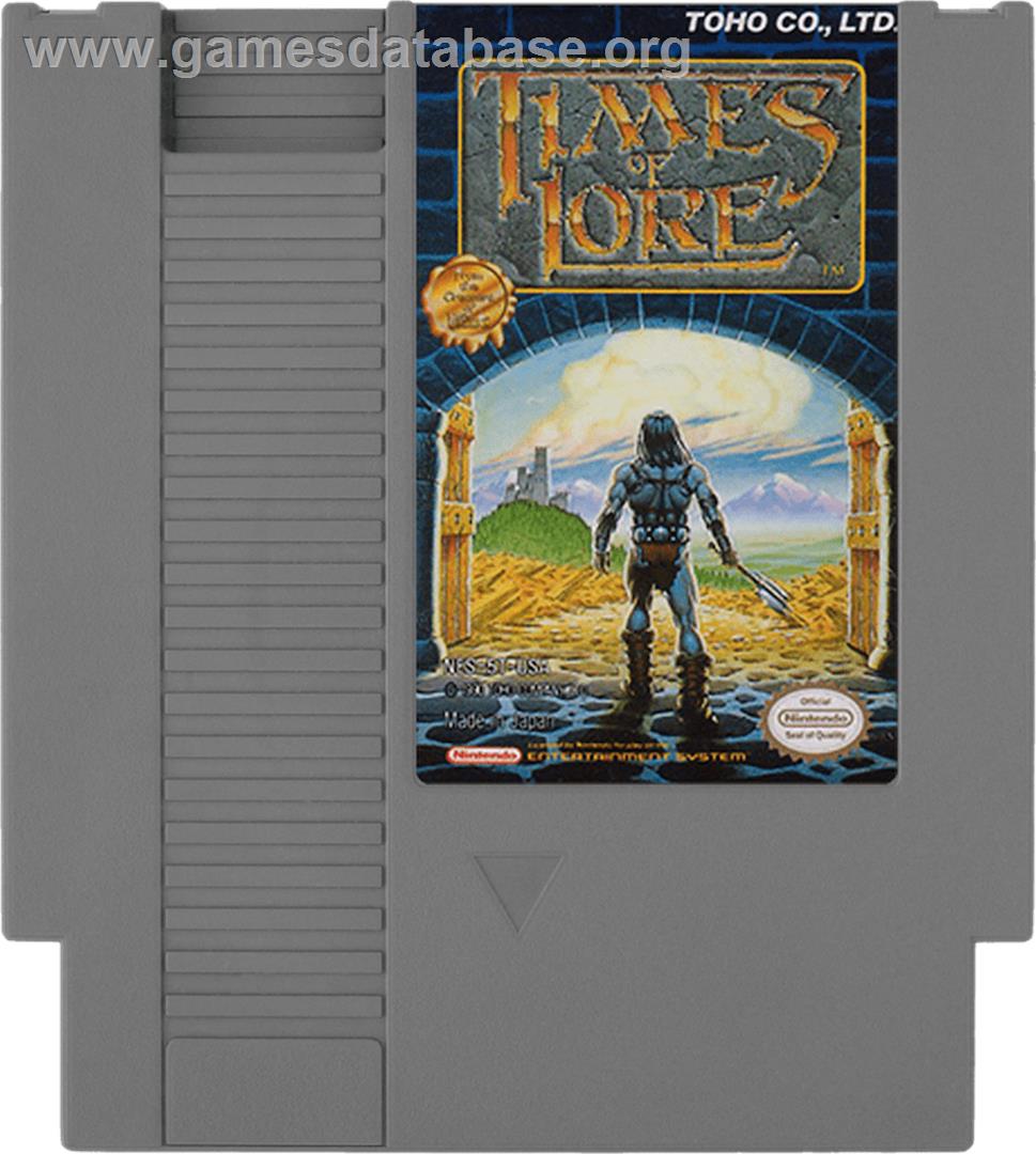 Times of Lore - Nintendo NES - Artwork - Cartridge