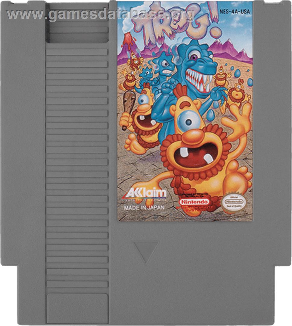 Trog - Nintendo NES - Artwork - Cartridge