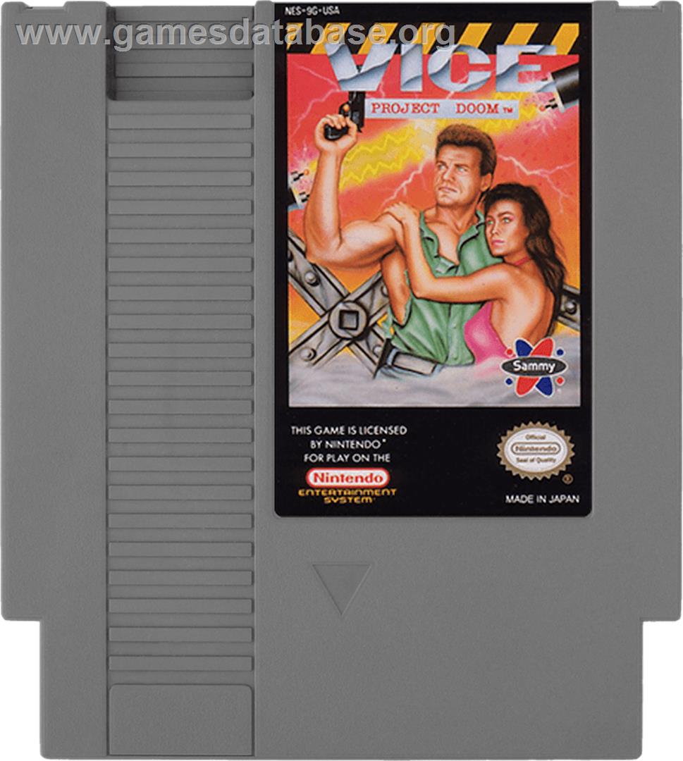 Vice: Project Doom - Nintendo NES - Artwork - Cartridge