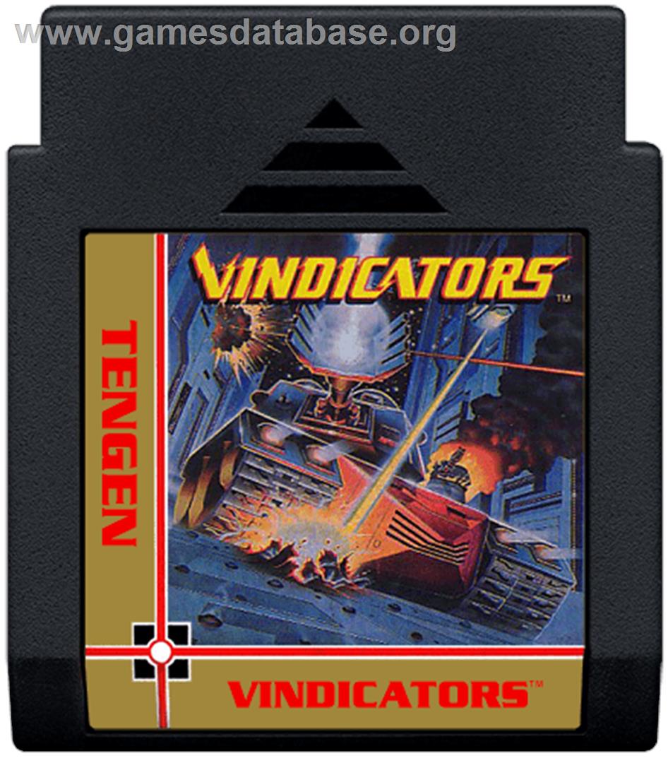 Vindicators - Nintendo NES - Artwork - Cartridge