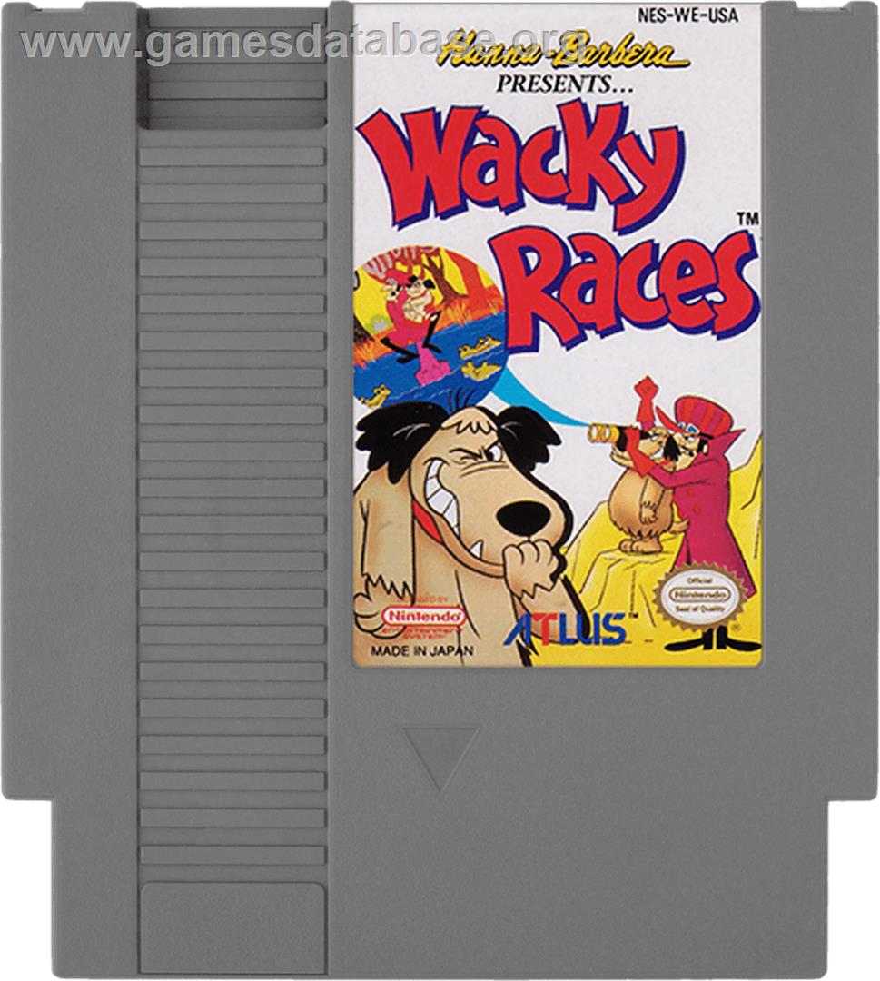 Wacky Races - Nintendo NES - Artwork - Cartridge