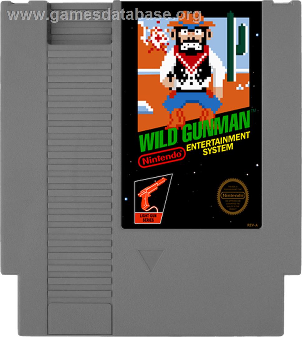 Wild Gunman - Nintendo NES - Artwork - Cartridge